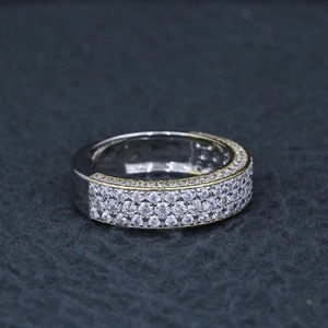 Bague Éternité en Diamant de Laboratoire, Bague de Mariage en Argent 925 pour Femme, Bague de Promesse Empilable, Bijoux de Mariée, Bague Minimaliste - Product Image 5
