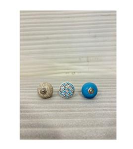 Boutons de tiroir en céramique peints à la main, poignées décoratives pour armoires, poignées de meubles artistiques uniques, boutons en céramique de qualité supérieure - Product Image 1