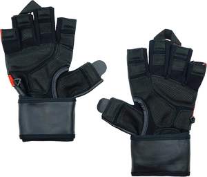 Guantes de Gimnasio de Cuero con Muñequeras Integradas de 2 Pulgadas de Ancho para Agarre y Entrenamiento de Fuerza - Product Image 3