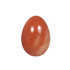 Huevo Yoni de Aventurina Roja Natural, Huevo de Jade Semiprecioso para Protección Energética, Ejercicio Vaginal, Tallado, Feng Shui Directo - Product Image 1