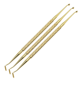 Brosse dentaire manuelle de haute qualité à double extrémité en acier inoxydable pour la restauration de cavités dentaires en composite et en amalgame - Product Image 1