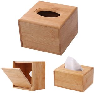 Support de boîte à mouchoirs en bambou durable avec artisanat écologique idéal pour les maisons modernes, les bureaux et les hôtels - Product Image 5