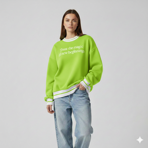 Sudadera de cuello alto de punto personalizada para mujer, manga regular, forro polar, mezcla de poliéster/algodón 180g, antiarrugas, de secado rápido, frontal - Product Image 1