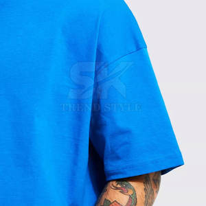 Camiseta de Algodón para Hombre, Estilo Moderno, Talla Grande, Lisa, Manga Corta, Ropa Casual de Verano - Product Image 5