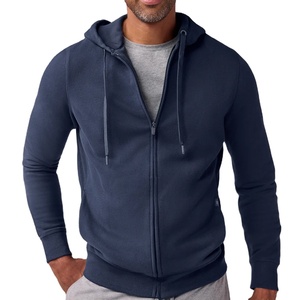 Sweat-shirt à capuche zippé pour homme, en molleton de coton, unisexe, streetwear décontracté, coupe ample - Product Image 1