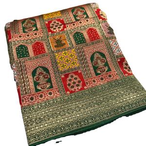 Reine Viskose Soft <span class=keywords><strong>Kolkata</strong></span> Meena Silk Zari Web-<span class=keywords><strong>Saree</strong></span>-Kollektion für Erwachsene - Product Image 1