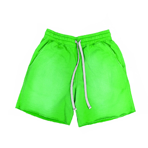 Trendy Vintage Gradient <b>Bleached</b> Shorts Fleece Fabric Unisex Elastic Waist Summer Casual Beach Lounge Wear - Product Image 4