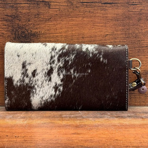 Portefeuille de grande capacité en cuir repoussé à la main pour femmes pochette polyvalente en cuir de vachette véritable de haute qualité - Product Image 5