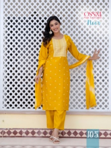 Damen Viskose Roman Seide Bedruckter Stoff Gerade geschnittenes Kleid <span class=keywords><strong>Kurtis</strong></span> Mit Chinon Dupatta Indische & Pakistani sche Kleidung - Product Image 2