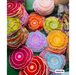 Magnifique sac Potli Thalcover de 16 pouces, marque Jalpurios, tissu fait main, imprimé à la sérigraphie, option cadeau idéale pour le festival Pooja - Product Image 2