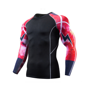 Wholesale MMA <b>BJJ</b> UPF50+ Rash Guard Printed Breathable Quick Dry Eco-Friendly Compression <b>T</b>-<b>Shirt</b> for Men Gym Fitness Workout - Product Image 2