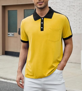 Camisas Polo Casuales para Hombre al por Mayor con Bolsillo, Camisa Clásica con Botones, Polo de Moda, Tejido de Punto de Algodón/Poliéster, 220 GSM - Product Image 4