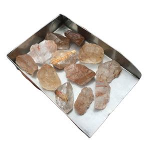 10ชิ้นทองแดงธรรมชาติ rutile ควอตซ์หลวมอัญมณีขนาดใหญ่ไม่ผ่านการบำบัดผมควอตซ์หยาบขายส่งเครื่องประดับ - Product Image 1