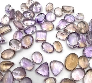 Piedra Preciosa Suelta de Ametrino Natural, Forma Mixta, Facetada, 50 CT, Certificada por IGI, 8-19 MM, para la Fabricación de Joyas, Anillos, Collares y Colgantes - Product Image 3