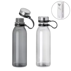 RPET Transparent 800ml Water <b>Bottle</b> with SS Lid and Carry Handle-TM-047 for Travel & Outdoor Use - Product Image 1
