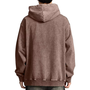 Sweat-shirt décontracté surdimensionné de style streetwear, de qualité supérieure, personnalisé pour homme, effet délavé à l'acide - Product Image 2