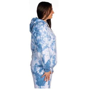 Custom Women Plus Size Tie Dye Hoodie Long Winter/Spring Knitted Oversized Hoodie <b>Drop</b> Shoulder Women Breathable Tie Dye Hoodie - Product Image 3