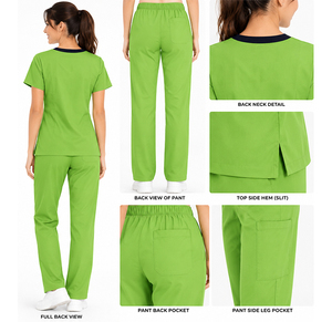 Tenues médicales personnalisées OEM avec logo pour femmes et hommes, uniformes d'hôpital, de chirurgie, de médecins et d'infirmières, vente en gros, faible MOQ - Product Image 5