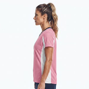Premium Quality Women's Lacrosse Jersey Printed Plus Size V-Neck Short Sleeve 100% Polyester Customizable - Product Image 3
