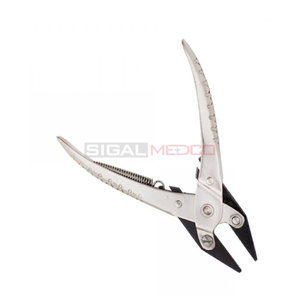Alicates de Punta Plana de Alta Calidad con Mordazas Serradas, Herramienta de Agarre Plateada, Acero Inoxidable Alemán, para Joyería de Zirconia y Trabajo con Alambre - Product Image 2