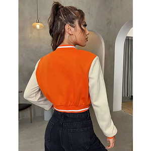 Vestes de sport courtes pour femmes, respirantes, imperméables, avec broderies personnalisées, doublure en coton, service OEM - Product Image 5