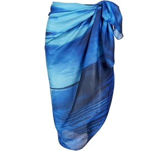 Womens Swimwear Chiffon Printed Cover up Beach <b>Sarong</b> Pareo Bikini Swimsuit <b>Wrap</b> - Product Image 1