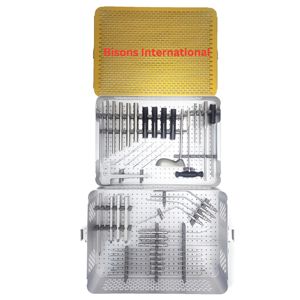 Ensemble d'instruments orthopédiques UBE Bisons International, 9 pièces, manuel, acier inoxydable, instruments chirurgicaux orthopédiques, chirurgie générale - Product Image 1