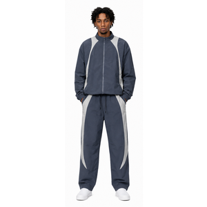 <b>Men</b> Printed Streetwear Nylon Tracksuit Fitness Jogging Sports <b>Jacket</b> Pants Custom Private Label OEM ODM High Performance - Product Image 1