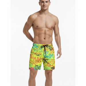 Polyester Custom Pattern <b>Men's</b> Surf Board Short Swim <b>Trunk</b> With Custom Logo Swimsuit <b>Men</b> Casual Beachwear - Product Image 2