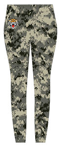 Leggings de yoga camouflage tigre, longueur intégrale, taille haute, impression par sublimation avec logo, leggings de yoga à taille élastique, évacuation de l'humidité - Product Image 2