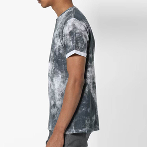 T-shirt à manches courtes pour homme, col rond, tie-dye, coupe classique, tricot décontracté - Product Image 4