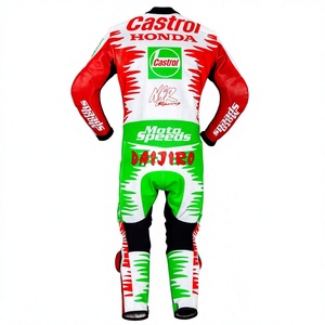 Traje de cuero Daijiro Kato Castrol Zonda MotoCP de 1 pieza, de piel de vaca/canguro, para motocicleta, para pista/conducción, mono/Traje MotoCP para motociclista - Product Image 2