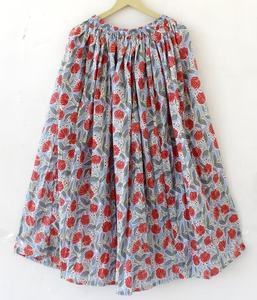 Coton indien toutes les conceptions jupe longue à volants jupe longue en coton meilleur cadeau pour les filles à la main femmes mode jupe coton - Product Image 3