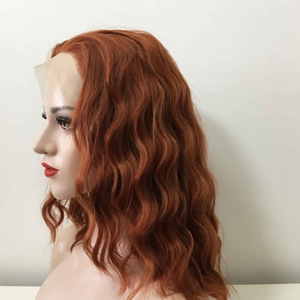 Pelucas sintéticas personalizadas de encaje frontal, blancas puras, largas y lisas, densidad 180, sin pegamento, con línea de cabello pre-arrancada, para proveedores. - Product Image 4