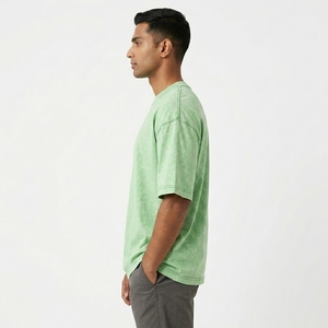 Men's Acid Wash Jersey <b>T</b>-<b>Shirt</b> Regular Fit Eco-Friendly <b>Polyester</b>/Cotton Short Sleeve Streetwear Casual Summer Top - Product Image 5