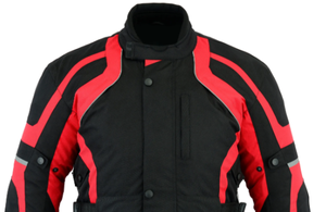 <b>Motorcycle</b> Touring Apparel Premium Cordura Textile <b>Jacket</b> with Reinforced Impact Zones - Product Image 4