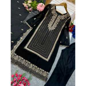 Conjunto Dupatta con parte superior y hermosa ropa de fiesta para mujer - Product Image 4