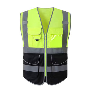 Chaleco de seguridad de grado industrial, reflectante, de alta visibilidad, cómodo, para trabajos en carretera, almacenes y seguridad nocturna - Product Image 1