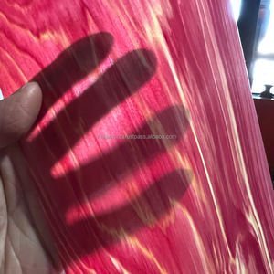 แผ่นไม้วีเนียร์ฮิโนกิญี่ปุ่นย้อมสีแดงแรงดันสูงที่ได้รับสิทธิบัตร IRODORITAI VENEER ดีไซน์ญี่ปุ่น เนื้อเรียบ ตัดเป็นแผ่นบาง - Product Image 2