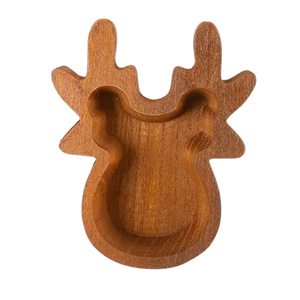 Christmas Gift, Christmas Wooden Candle <b>Holder</b>, Personalized Candle Favor Noel New Year Holiday Gifts Wholesale From Vietnam - Product Image 4