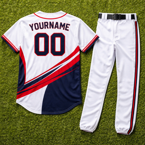 Maillot de baseball à col en V, nouveau maillot de joueur en mesh avec impression par sublimation, vêtements de baseball personnalisables - Product Image 6