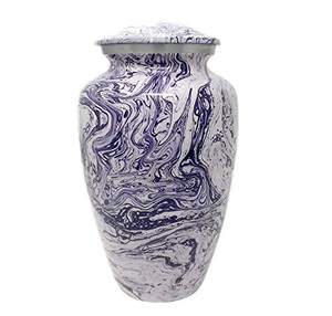 Urna de Metal Clásica y Elegante para Cenizas de Adultos, Color Verde Océano Antiguo, Estilo Americano/Europeo - Product Image 3