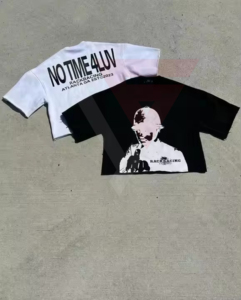 เสื้อยืดคอกลมแขนสั้นผู้ชาย ผ้าฟลีซโพลีเอสเตอร์/คอตตอนเนื้อหนา คุณภาพสูง ทรงปกติ ระบายอากาศได้ดี สไตล์ฮิปฮอป - Product Image 1