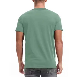 Loose Fit O Neck 100% Cotton <b>Mens</b> Formal Worsted Stock T-shirt 2025 Custom Printing Accepted High Quality OEM Service - Product Image 3