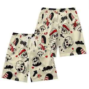 Tela Seersucker, Ropa Cómoda y Transpirable con Textura Ondulada, Prenda de Verano con Impresión de Logotipo, Pantalones Cortos Casuales - Product Image 4