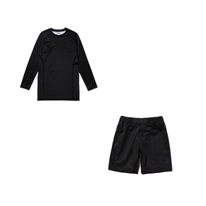 Tenue de combat personnalisée : Rashguard et short de Muay Thai vierges pour sublimation, vêtements d'arts martiaux BJJ, vêtements de gym extensibles - Product Image 6