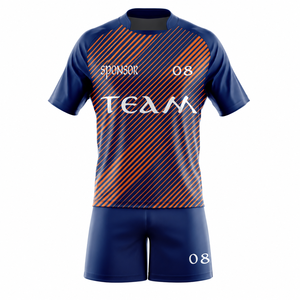 Ensemble d'uniformes de rugby professionnels sublimés sur mesure, respirant, à séchage rapide, maillot et short de rugby, vêtements de sport d'équipe haute performance - Product Image 1