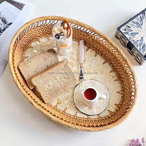 ถาดเสิร์ฟอาหารสำหรับโรงแรมรีสอร์ทคาเฟ่คุณแม่ทำด้วยมือเกรดเป็นมิตรกับสิ่งแวดล้อมการค้าทนทานสำหรับตกแต่งอาหาร - Product Image 1