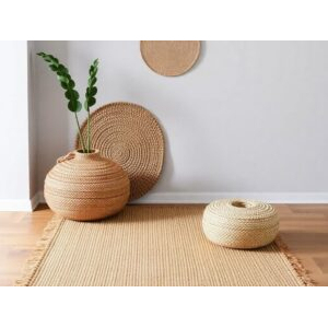 Tapis en jute tissé à la main de qualité supérieure, finition naturelle, tapis artisanal traditionnel en jute, tapis de sol au prix de gros - Product Image 3