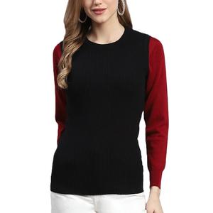 Suéter de Cachemira 100% Pura para Mujer, Cuello Redondo, Manga Larga, Suave, Moderno, Tejido de Alta Calidad, para Otoño e Invierno - Product Image 1
